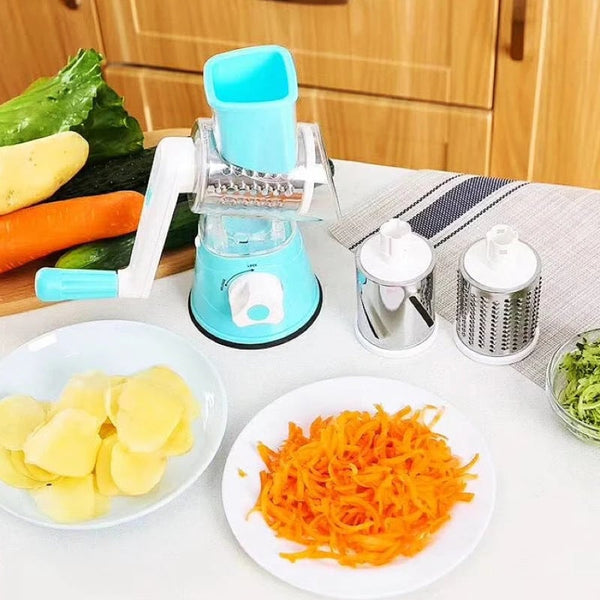 🎁2024 Hot Sale🔥49% OFF🥳3 in 1 Rotary Cheese Grater Vegetable Slicer